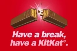 استراحت کنید، kit kat میل کنید (شعار شکلات کیت کت 1957)