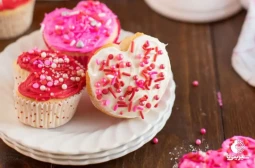 کاپ کیک قلبی دسری بی نظیر برای ولنتاین