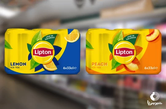 عرضه چای سرد لیپتون(Lipton) در بسته بندی قوطی چندتایی