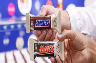 بسته بندی شکلات مارس کاغذی و قابل بازیافت شد 