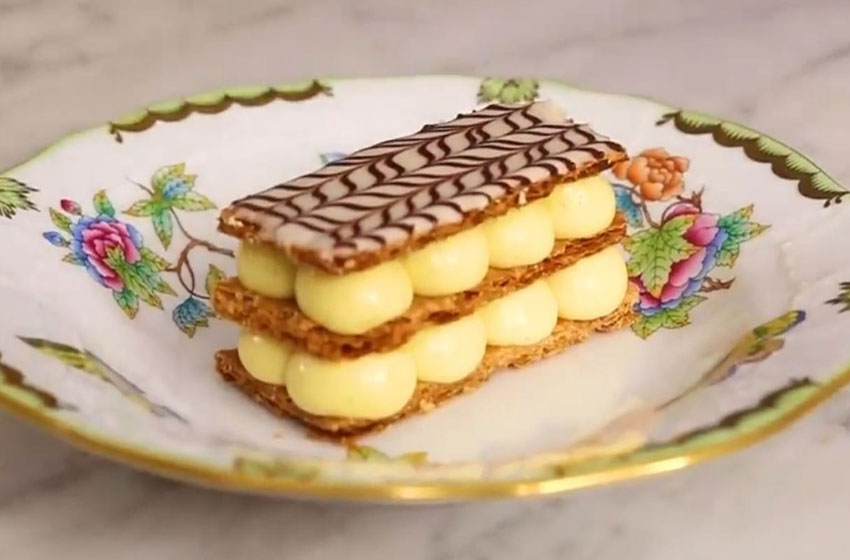 فیلم آموزش تهیه شیرینی هزارلا یا میل فوی